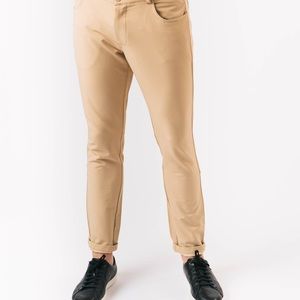 Men's Khaki Office Chinos 30" Medium M Zyia